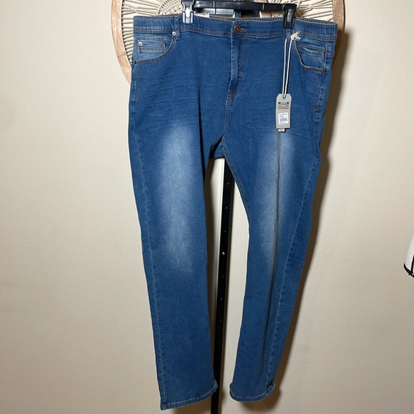 Alexander Julian Flex Stretch Slim Fit light Blue Jeans 46x32 NWT - Picture 1 of 9